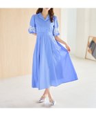 【ミッシュマッシュ/MISCH MASCH】のレース切替バルーンスリーブシャツワンピース MM627419 ブルー|ID: prp329100004972897 ipo3291000000037287541