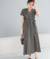 【アーバンリサーチ ロッソ/URBAN RESEARCH ROSSO】の『WEB/一部店舗限定』チェックカシュクールワンピース 大人の最旬トレンドファッション＆コーディネート founy(ファウニー) ファッション Fashion レディースファッション Fashion for Women ワンピース Dresses 2026年 2026 2026春夏・S/S Spring/Summer 2026 SS26 カシュクール Wrap Design チェック Check, Plaid, Tartan エレガント 上品 Elegant 夏 Summer 旅行 Travel S/S・春夏 SS, Spring/Summer, Warm Season |ID:prp329100004972953