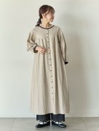 【サマンサモスモス/Samansa Mos2】の【Cross*Staff】前後2WAYワンピース 大人の最旬トレンドファッション＆コーディネート founy(ファウニー) ファッション Fashion レディースファッション Fashion for Women ワンピース Dresses おすすめ Recommended / Our Picks ギャザー Gathered, Ruffled トリミング Trimming, Decorative Edge 人気 Popular, Best Seller thumbnail ベージュ|ID: prp329100004972956 ipo3291000000037287859