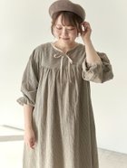 【サマンサモスモス/Samansa Mos2】の【Cross*Staff】前後2WAYワンピース 大人の最旬トレンドファッション＆コーディネート founy(ファウニー) ファッション Fashion レディースファッション Fashion for Women ワンピース Dresses おすすめ Recommended / Our Picks ギャザー Gathered, Ruffled トリミング Trimming, Decorative Edge 人気 Popular, Best Seller thumbnail ストライプ|ID: prp329100004972956 ipo3291000000037287860