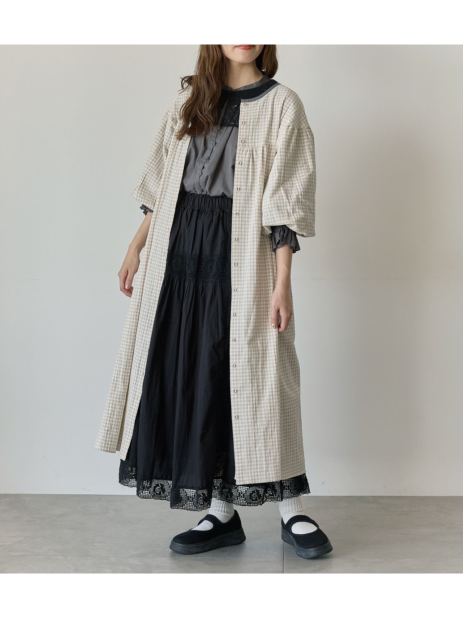 【サマンサモスモス/Samansa Mos2】の【Cross*Staff】前後2WAYワンピース インテリア・キッズ・メンズ・レディースファッション・服の通販 founy(ファウニー) 　ファッション　Fashion　レディースファッション　Fashion for Women　ワンピース　Dresses　おすすめ　Recommended / Our Picks　ギャザー　Gathered, Ruffled　トリミング　Trimming, Decorative Edge　人気　Popular, Best Seller　ギンガムチェック|ID: prp329100004972956 ipo3291000000037287861