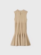 【エイミーイストワール/eimy istoire】のFLARE KNIT MINI DRESS BEIGE|ID: prp329100004972990 ipo3291000000037288054