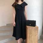 【ココモモ/COCOMOMO】のノースリーブワンピース ビッグカラー 韓国ファッション きれいめ レディース 大人の最旬トレンドファッション＆コーディネート founy(ファウニー) ファッション Fashion レディースファッション Fashion for Women ワンピース Dresses 春 Spring ノースリーブ Sleeveless, No-Sleeve ビッグ Big, Oversized 無地 Plain, Solid Color 楽ちん Easy Fit, Comfortable S/S・春夏 SS, Spring/Summer, Warm Season プチプライス・低価格 Affordable / Budget Price おすすめ Recommended / Our Picks 夏 Summer エレガント 上品 Elegant セレモニー Ceremony 結婚式 Wedding thumbnail ブラック|ID: prp329100004973013 ipo3291000000037288177