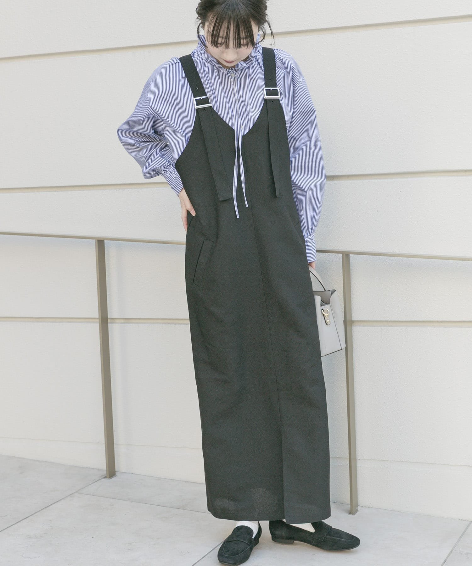 【アイテムズアーバンリサーチ/ITEMS URBAN RESEARCH】の『UVカット/接触冷感』ホップサックジャンパースカート インテリア・キッズ・メンズ・レディースファッション・服の通販 founy(ファウニー) 　ファッション　Fashion　レディースファッション　Fashion for Women　スカート　Skirts　2026年　2026　2026春夏・S/S　Spring/Summer 2026 SS26　インナー　Innerwear　シンプル　Simple, Minimal　ストレート　Straight, Straight Cut　夏　Summer　S/S・春夏　SS, Spring/Summer, Warm Season　ブラック|ID: prp329100004973016 ipo3291000000037288191