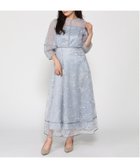 【オリ バイシュオリ/Ori by Chouori】のOri by chouori/刺繍レースフレアロングドレス サックスブルー|ID: prp329100004973060 ipo3291000000037288384