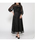 【オリ バイシュオリ/Ori by Chouori】のOri by chouori/刺繍レースフレアロングドレス ブラック|ID: prp329100004973060 ipo3291000000037288387