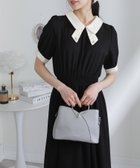 【その他のブランド/Other】のレースリボン襟 ゴールドプレート付 半袖 ワンピース 大人の最旬トレンドファッション＆コーディネート founy(ファウニー) ファッション Fashion レディースファッション Fashion for Women ワンピース Dresses 春 Spring ガーリー Girly, Feminine Style クラシカル Classical, Vintage-Inspired シャーリング Shirring, Ruched シューズ Shoes, Footwear スリーブ Sleeve, Long Sleeve / Short Sleeve とろみ Fluid, Flowy Fabric パーティ Party, Party Style フェミニン Feminine, Girly フレア Flare, Flared プレート Plate, Dish 半袖 Short Sleeve, Half Sleeve リボン Ribbon, Bow レース Lace, Lace Fabric ロング Long, Long-Length おすすめ Recommended / Our Picks 夏 Summer エレガント 上品 Elegant thumbnail ブラック|ID: prp329100004973102 ipo3291000000037288577