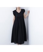 【ナチュラル ビューティー ベーシック/NATURAL BEAUTY BASIC】のN. コットンローンワンピース 大人の最旬トレンドファッション＆コーディネート founy(ファウニー) ファッション Fashion レディースファッション Fashion for Women ワンピース Dresses ギャザー Gathered, Ruffled コンパクト Compact, Small Size スリーブ Sleeve, Long Sleeve / Short Sleeve バルーン Balloon, Balloon Silhouette フレア Flare, Flared thumbnail ブラック|ID: prp329100004973134 ipo3291000000037288735