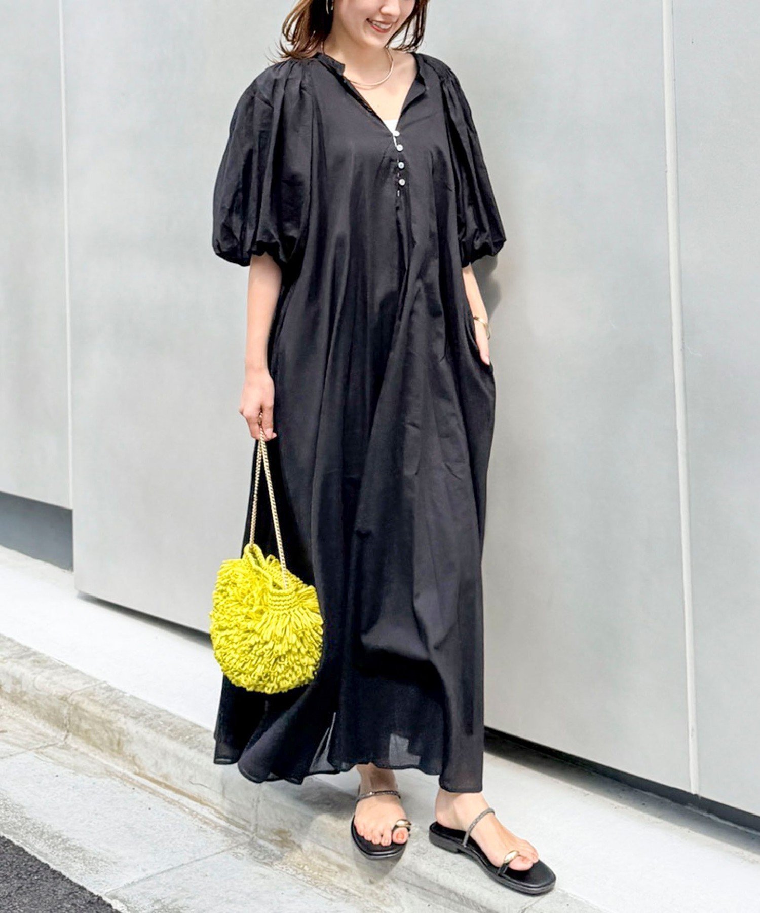【ノーリーズ/NOLLEY'S】の【一部WEB限定カラーアイテム】ウォッシャブルハンドスモックバルーン袖ワンピース インテリア・キッズ・メンズ・レディースファッション・服の通販 founy(ファウニー) 　ファッション　Fashion　レディースファッション　Fashion for Women　ワンピース　Dresses　ギャザー　Gathered, Ruffled　シアー　Sheer, See-Through　バルーン　Balloon, Balloon Silhouette　リボン　Ribbon, Bow　ロング　Long, Long-Length　おすすめ　Recommended / Our Picks　2026年　2026　2026春夏・S/S　Spring/Summer 2026 SS26　ブラック|ID: prp329100004973136 ipo3291000000037288763