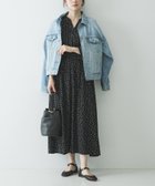 【アーバンリサーチ/URBAN RESEARCH】のウエストシャーリングドットワンピース 大人の最旬トレンドファッション＆コーディネート founy(ファウニー) ファッション Fashion レディースファッション Fashion for Women ワンピース Dresses クラシカル Classical, Vintage-Inspired シャーリング Shirring, Ruched ジャケット Jacket, Outerwear スマート Smart, Elegant ドット Polka Dot, Dot Pattern ハイネック High Neck, Mock Neck フロント Front, Front Design ブラウジング Blouson Silhouette, Cinched Waist S/S・春夏 SS, Spring/Summer, Warm Season 夏 Summer 2026年 2026 2026春夏・S/S Spring/Summer 2026 SS26 thumbnail ブラック|ID: prp329100004973146 ipo3291000000037288808