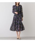 【ジャイロ/JAYRO】の花柄ワンピース 大人の最旬トレンドファッション＆コーディネート founy(ファウニー) ファッション Fashion レディースファッション Fashion for Women ワンピース Dresses カーディガン Cardigan, Knitwear 切替 Switching, Contrast Panel サンダル Sandals, Summer Shoes ジャケット Jacket, Outerwear スニーカー Sneakers, Trainers ダウン Down, Puffer ティアード Tiered, Tiered Style ティアードワンピース Tiered Dress, Flared Dress フェミニン Feminine, Girly ポケット Pocket, Pocket Detail リボン Ribbon, Bow ロング Long, Long-Length おすすめ Recommended / Our Picks エレガント 上品 Elegant thumbnail ネイビー系(42)|ID: prp329100004973151 ipo3291000000037288825