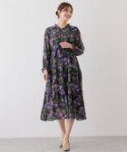 【ジャイロ/JAYRO】のフリルネック花柄ワンピース 大人の最旬トレンドファッション＆コーディネート founy(ファウニー) ファッション Fashion レディースファッション Fashion for Women ワンピース Dresses カーディガン Cardigan, Knitwear 切替 Switching, Contrast Panel サンダル Sandals, Summer Shoes ジャケット Jacket, Outerwear スニーカー Sneakers, Trainers ダウン Down, Puffer ティアード Tiered, Tiered Style ティアードワンピース Tiered Dress, Flared Dress デニム Denim, Jeans Material フェミニン Feminine, Girly フラワー Flower, Floral フリル Frill, Ruffle プリント Print, Printed Pattern ポケット Pocket, Pocket Detail リボン Ribbon, Bow ロング Long, Long-Length おすすめ Recommended / Our Picks エレガント 上品 Elegant thumbnail ネイビー系(42)|ID: prp329100004973153 ipo3291000000037288848