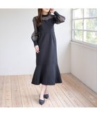 【クリア/clear】のシアーマーメイドワンピース お呼ばれドレス/二の腕カバー BK|ID: prp329100004973156 ipo3291000000037355860