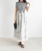 【ランダ/RANDA】のニットドッキングチュールレイヤードワンピース 大人の最旬トレンドファッション＆コーディネート founy(ファウニー) ファッション Fashion レディースファッション Fashion for Women ワンピース Dresses ジャケット Jacket, Outerwear チュール Tulip, Tulip Motif プリント Print, Printed Pattern エレガント 上品 Elegant 人気 Popular, Best Seller thumbnail GRAY|ID: prp329100004973159 ipo3291000000037288918
