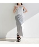【ランダ/RANDA】のチュールブラウスセットワンピース 大人の最旬トレンドファッション＆コーディネート founy(ファウニー) ファッション Fashion レディースファッション Fashion for Women ワンピース Dresses キャミワンピース Cami Dress, Slip Dress シンプル Simple, Minimal ストレート Straight, Straight Cut チュール Tulip, Tulip Motif バランス Balance, Style Balance フィット Fit, Slim Fit ペプラム Peplum, Flared Hem thumbnail BLUE|ID: prp329100004973162 ipo3291000000037288946