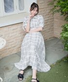 【マジェスティック レゴン/MAJESTIC LEGON】のサイドレースアップシャツワンピース 大人の最旬トレンドファッション＆コーディネート founy(ファウニー) ファッション Fashion レディースファッション Fashion for Women ワンピース Dresses シャツワンピース / 1枚で着映えコーデ Shirt Dresses thumbnail アイボリー柄|ID: prp329100004973174 ipo3291000000037289059