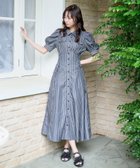 【マジェスティック レゴン/MAJESTIC LEGON】のサイドレースアップシャツワンピース 大人の最旬トレンドファッション＆コーディネート founy(ファウニー) ファッション Fashion レディースファッション Fashion for Women ワンピース Dresses シャツワンピース / 1枚で着映えコーデ Shirt Dresses thumbnail ブラックベース|ID: prp329100004973174 ipo3291000000037289061