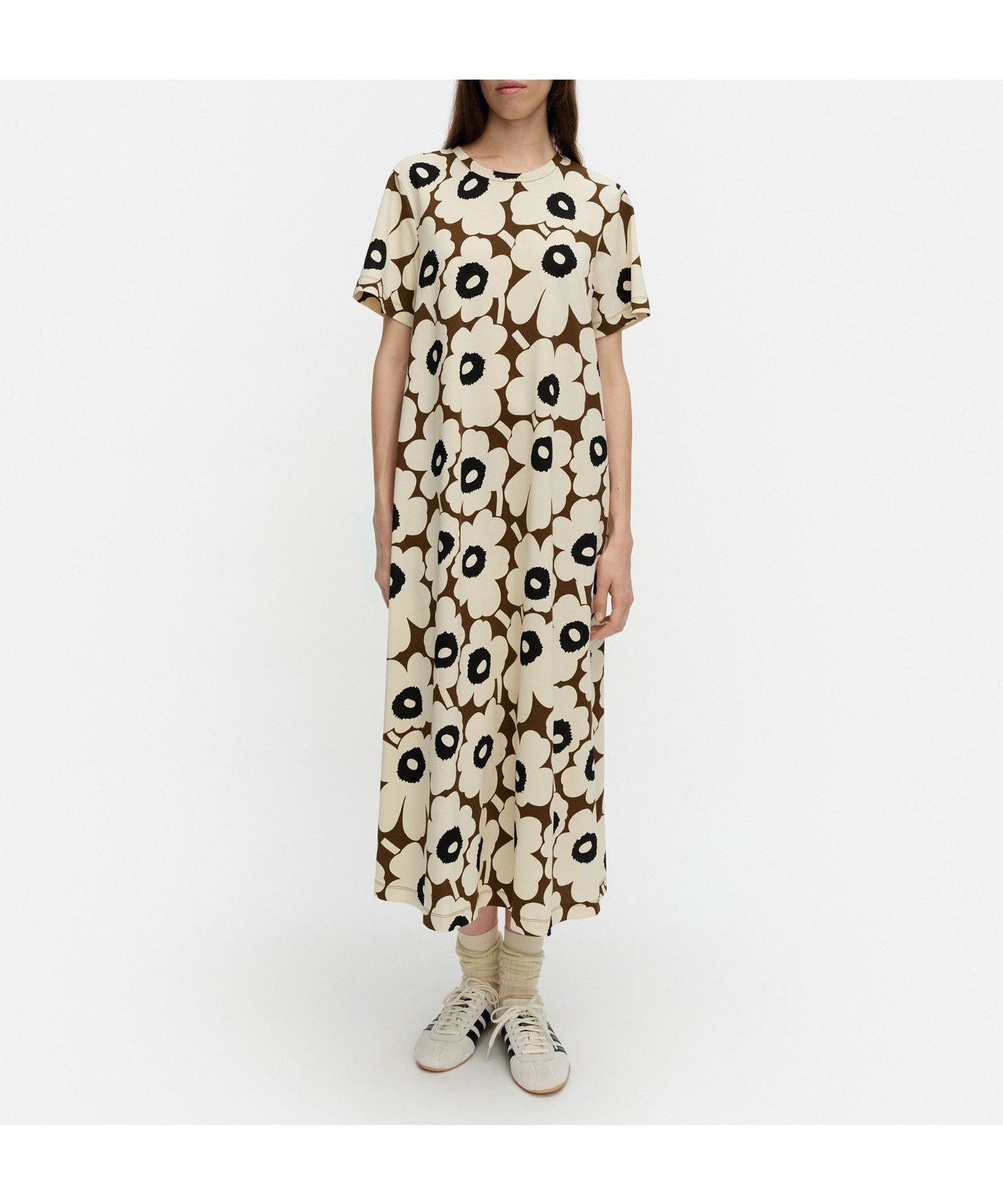 【マリメッコ/marimekko】のPisteinen Unikko ワンピース 大人の最旬トレンドファッション＆コーディネート founy(ファウニー) 　ファッション　Fashion　レディースファッション　Fashion for Women　ワンピース　Dresses　カーディガン　Cardigan, Knitwear　ジャケット　Jacket, Outerwear　スニーカー　Sneakers, Trainers　ダウン　Down, Puffer　プリント　Print, Printed Pattern　 other-1|ID: prp329100004973197 ipo3291000000037289147
