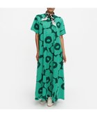 【マリメッコ/marimekko】のSh Koostua Unikko ワンピース 大人の最旬トレンドファッション＆コーディネート founy(ファウニー) ファッション Fashion レディースファッション Fashion for Women ワンピース Dresses 半袖 Short Sleeve, Half Sleeve thumbnail グリーン×ダークグリーン|ID: prp329100004973201 ipo3291000000037289162