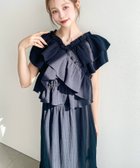 【モーメントプラス/moment+ / MEN】のマルチWAY ショルダースリットクロスフリルセパレートワンピース ネイビー|ID: prp329100004973211 ipo3291000000037289206