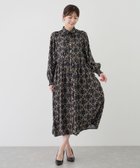【ジャイロ/JAYRO】のチェーン柄ギャザーワンピース ブラック系(02)|ID: prp329100004973214 ipo3291000000037289216