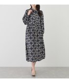 【ジャイロ/JAYRO】のチェーン柄ギャザーワンピース ネイビー系(41)|ID: prp329100004973214 ipo3291000000037289218