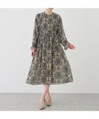 【ジャイロ/JAYRO】のダマスク柄プリーツワンピース ネイビー系(42)|ID: prp329100004973222 ipo3291000000037289247