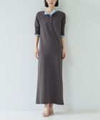 【その他のブランド/Other】の【一部店舗限定】バイカラーヘンリーネックワンピース 大人の最旬トレンドファッション＆コーディネート founy(ファウニー) ファッション Fashion レディースファッション Fashion for Women ワンピース Dresses インナー Innerwear カットソー Cut and Sewn Top 切替 Switching, Contrast Panel ジャケット Jacket, Outerwear ストレッチ Stretch, Stretchy Fabric ストレート Straight, Straight Cut スリット Slit, Slit Detail バランス Balance, Style Balance フォルム Silhouette, Form ロング Long, Long-Length おすすめ Recommended / Our Picks thumbnail チャコールグレー|ID: prp329100004973235 ipo3291000000037289292