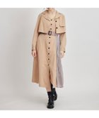 【レディアゼル/REDYAZEL】のトレンチディティールショートシャツジャケット*バイカラープリーツフレアロングワンピースセットアップ 大人の最旬トレンドファッション＆コーディネート founy(ファウニー) ファッション Fashion レディースファッション Fashion for Women アウター Coat / Outerwear Collection レディースジャケット・軽アウター Jackets おすすめ Recommended / Our Picks カットソー Cut and Sewn Top クラシカル Classical, Vintage-Inspired シフォン Chiffon, Lightweight Fabric ショート Short, Short Length ジャケット Jacket, Outerwear セットアップ Set-Up, Coordinated Outfit デニム Denim, Jeans Material トレンチ Trench, Trench Coat フレア Flare, Flared プリーツ Pleats, Pleated ポケット Pocket, Pocket Detail ロング Long, Long-Length 春 Spring 無地 Plain, Solid Color thumbnail 茶系幾何、パネル柄|ID: prp329100004973244 ipo3291000000037289328