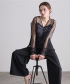 【プールヴー/PourVous】のレースパネルアクセントセットアップパンツドレス 結婚式 パーティードレス 大人の最旬トレンドファッション＆コーディネート founy(ファウニー) ファッション Fashion レディースファッション Fashion for Women セットアップ Matching Sets レディースパンツ・ボトムス Pants & Trousers / Bottoms ジャケット Jacket, Outerwear スタイリッシュ Stylish, Fashionable セットアップ Set-Up, Coordinated Outfit チュール Tulip, Tulip Motif ツイル Twist, Twisted Detail デコルテ Décolleté, Neckline ドレス Dress, One-Piece フォーマル Formal, Dressy ペプラム Peplum, Flared Hem ヨーク Yoke, Yoke Design ワイド Wide, Wide Fit おすすめ Recommended / Our Picks エレガント 上品 Elegant セレモニー Ceremony 入学式 Entrance Ceremony 卒業式 Graduation Ceremony 結婚式 Wedding 二次会 After Party thumbnail ブラック|ID: prp329100004973255 ipo3291000000037289365