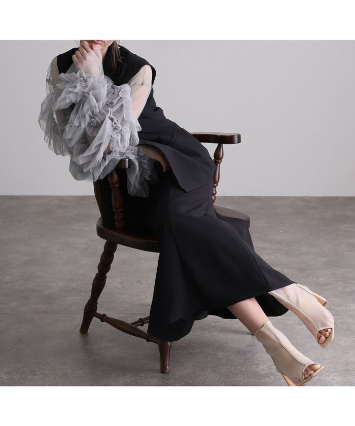【プールヴー/PourVous】のシアーチュールレイヤード ジレドレス3点セット 結婚式 パーティードレス インテリア・キッズ・メンズ・レディースファッション・服の通販 founy(ファウニー) https://founy.com/ ファッション Fashion レディースファッション Fashion for Women アウター Coat / Outerwear Collection トップス・カットソー Cut & Sew Tops ベスト&ジレ / 重ね着スタイル Vests & Gilets ワンピース Dresses フォーマル・パーティードレス・結婚式用ドレス Elegant & Casual Dresses チュール Tulip, Tulip Motif ドレス Dress, One-Piece ロング Long, Long-Length おすすめ Recommended / Our Picks エレガント 上品 Elegant セレモニー Ceremony 結婚式 Wedding 二次会 After Party |ID: prp329100004973258 ipo3291000000037289375