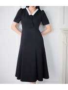 【セルフォード/CELFORD】の【WEB限定カラー】デタッチャブルポンチマーメイドワンピース 大人の最旬トレンドファッション＆コーディネート founy(ファウニー) ファッション Fashion レディースファッション Fashion for Women ワンピース Dresses おすすめ Recommended / Our Picks ウェーブ Wavy Pattern ギャザー Gathered, Ruffled シェイプ Shape, Slim Fit ストレート Straight, Straight Cut スマート Smart, Elegant ポケット Pocket, Pocket Detail マーメイド Mermaid, Fishtail Silhouette エレガント 上品 Elegant 人気 Popular, Best Seller 半袖 Short Sleeve, Half Sleeve thumbnail BLK[009]|ID: prp329100004973282 ipo3291000000037289464