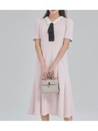 【セルフォード/CELFORD】の【WEB限定カラー】デタッチャブルポンチマーメイドワンピース 大人の最旬トレンドファッション＆コーディネート founy(ファウニー) ファッション Fashion レディースファッション Fashion for Women ワンピース Dresses おすすめ Recommended / Our Picks ウェーブ Wavy Pattern ギャザー Gathered, Ruffled シェイプ Shape, Slim Fit ストレート Straight, Straight Cut スマート Smart, Elegant ポケット Pocket, Pocket Detail マーメイド Mermaid, Fishtail Silhouette エレガント 上品 Elegant 人気 Popular, Best Seller 半袖 Short Sleeve, Half Sleeve thumbnail 【WEB限定】LPNK[061]|ID: prp329100004973282 ipo3291000000037289465