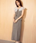 【ミスティ ウーマン/mysty woman】のフリルブラウスドッキングワンピース 大人の最旬トレンドファッション＆コーディネート founy(ファウニー) ファッション Fashion レディースファッション Fashion for Women ワンピース Dresses おすすめ Recommended / Our Picks カーディガン Cardigan, Knitwear シアー Sheer, See-Through ジャケット Jacket, Outerwear ドッキング Docking, Mixed Material ビスチェ Bustier, Corset Top フリル Frill, Ruffle thumbnail ブラウン|ID: prp329100004973296 ipo3291000000037289534
