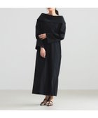 【デミルクス ビームス/Demi-Luxe BEAMS】のオフショルダー ロングワンピース 大人の最旬トレンドファッション＆コーディネート founy(ファウニー) ファッション Fashion レディースファッション Fashion for Women ワンピース Dresses サンダル Sandals, Summer Shoes シューズ Shoes, Footwear スリット Slit, Slit Detail タイプライター Typewriter Fabric, Crisp Cotton デコルテ Décolleté, Neckline フラット Flat, Flat Shoes リラックス Relax, Relaxed Fit ロング Long, Long-Length おすすめ Recommended / Our Picks エレガント 上品 Elegant thumbnail BLACK|ID: prp329100004973299 ipo3291000000037289548