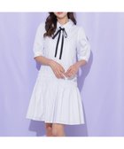 【ジルバイジルスチュアート/JILL by JILLSTUART】のシャーリングミニシャツワンピース ホワイトストライプ1|ID: prp329100004973327 ipo3291000000037289655