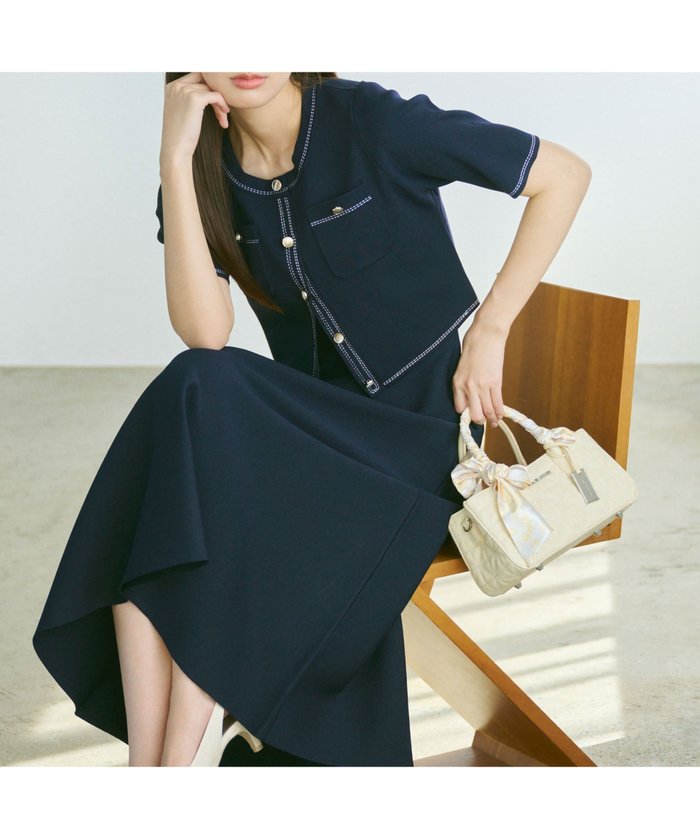 【ジルバイジルスチュアート/JILL by JILLSTUART】のニットジャケットセットアップ インテリア・キッズ・メンズ・レディースファッション・服の通販 founy(ファウニー) https://founy.com/ ファッション Fashion レディースファッション Fashion for Women アウター Coat / Outerwear Collection レディースジャケット・軽アウター Jackets ジャケット Jacket, Outerwear スマート Smart, Elegant ノースリーブ Sleeveless, No-Sleeve フレア Flare, Flared 半袖 Short Sleeve, Half Sleeve |ID: prp329100004973335 ipo3291000000037289681
