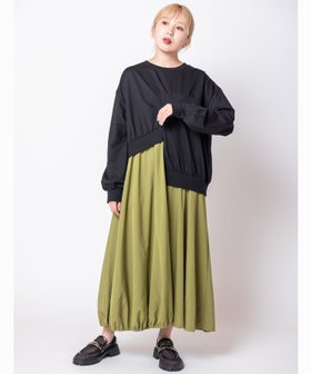 【オズモーシス/OSMOSIS】の切替アシンメトリーワンピース 大人の最旬トレンドファッション＆コーディネート founy(ファウニー) ファッション Fashion レディースファッション Fashion for Women ワンピース Dresses ポケット Pocket, Pocket Detail 再入荷 Restock / Back in Stock 切替 Switching, Contrast Panel 夏 Summer S/S・春夏 SS, Spring/Summer, Warm Season |ID:prp329100004973351