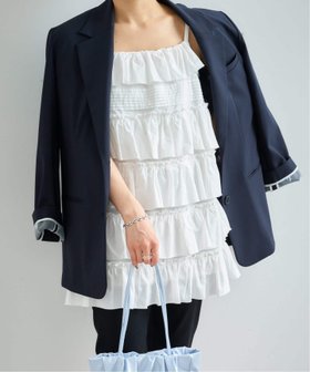 【ユーバイ スピック&スパン/U by Spick&Span】のギャザーボリュームミニワンピース 大人の最旬トレンドファッション＆コーディネート founy(ファウニー) ファッション Fashion レディースファッション Fashion for Women ワンピース Dresses 春 Spring 今季 This Season, Current Season サンダル Sandals, Summer Shoes シューズ Shoes, Footwear ジャケット Jacket, Outerwear チュニック Tunic, Long Top バランス Balance, Style Balance バレエ Ballet, Ballet Style フリル Frill, Ruffle ブルゾン Blouson, Bomber Jacket マニッシュ Mannish, Boyish ミックス Mix, Mixed Style おすすめ Recommended / Our Picks 2026年 2026 2026春夏・S/S Spring/Summer 2026 SS26 |ID:prp329100004973376