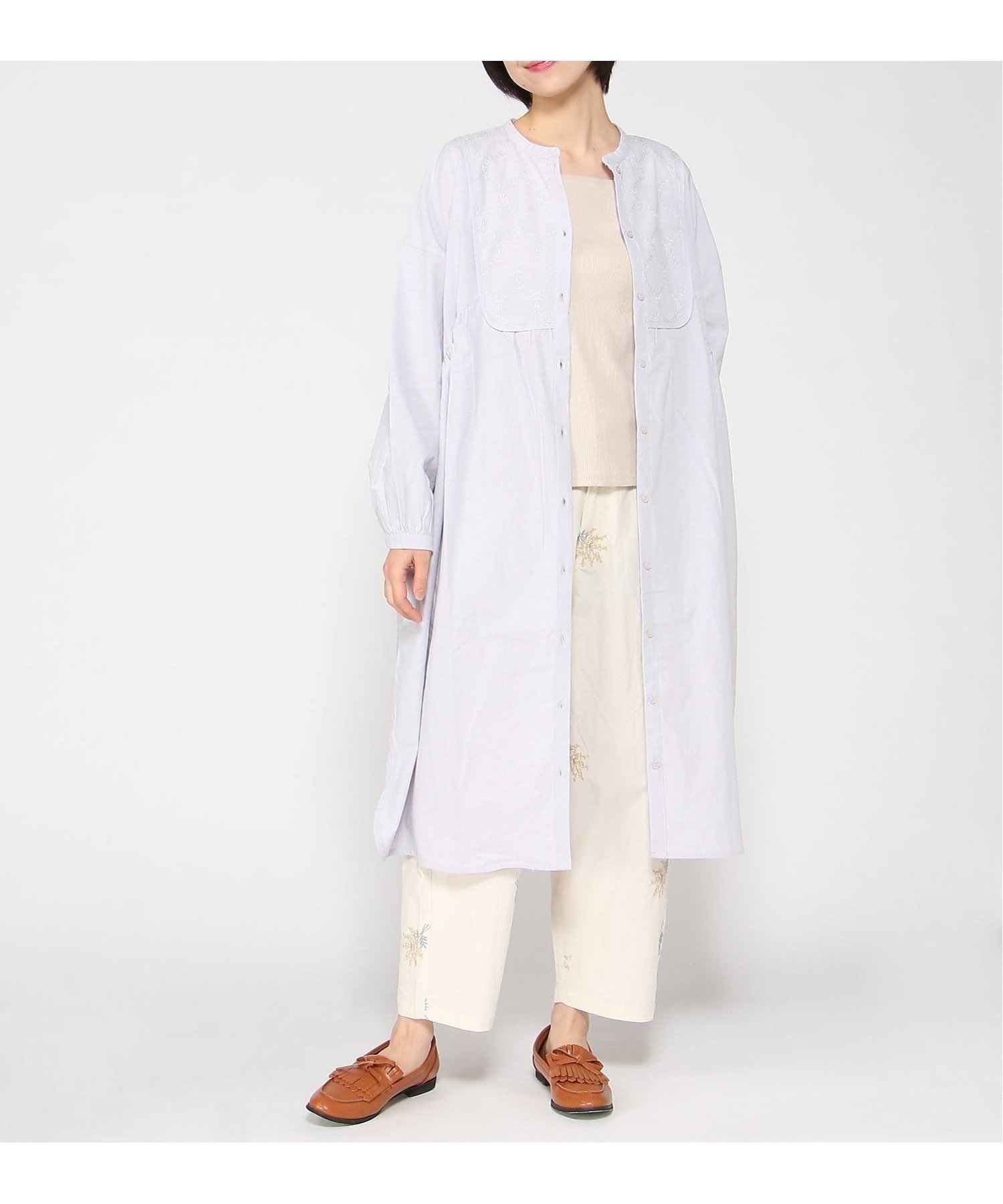 【クラウドナイン/cloudnine】のcloudnine/ワンピース インテリア・キッズ・メンズ・レディースファッション・服の通販 founy(ファウニー) 　ファッション　Fashion　レディースファッション　Fashion for Women　ワンピース　Dresses　チュニック　Tunic, Long Top　リネン　Linen, Linen Fabric　リラックス　Relax, Relaxed Fit　ラベンダー|ID: prp329100004973418 ipo3291000000037290031