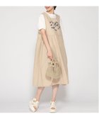 【クラウドナイン/cloudnine】のcloudnine/刺繍入りギャザーワンピースエプロン ナチュラルカラー ジャンスカ ノースリーブワンピース 03 ベージュ|ID: prp329100004973425 ipo3291000000037290058