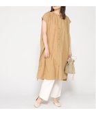 【クラウドナイン/cloudnine】のcloudnine/【2026 新作】コットンジャカード花柄ワンピース 前開きギャザー入りフレンチスリーブ 羽織り 45 キャメル|ID: prp329100004973433 ipo3291000000037290092