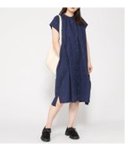 【クラウドナイン/cloudnine】のcloudnine/【2026 新作】コットンジャカード花柄ワンピース 前開きギャザー入りフレンチスリーブ 羽織り 85 ネイビー|ID: prp329100004973433 ipo3291000000037290094