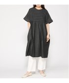 【クラウドナイン/cloudnine】のcloudnine/【2026 新作】3.5ozデニム スモッキング刺繍ワンピース 前身頃刺繍 半袖 フレンチスリーブ ポケット 07 ブラック|ID: prp329100004973436 ipo3291000000037290102