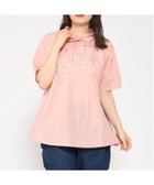 【クラウドナイン/cloudnine】のcloudnine/【2026 新作】花刺繍ネックフリルチュニック リボン付きコットンブラウス 綿100% 体型カバー 大人の最旬トレンドファッション＆コーディネート founy(ファウニー) ファッション Fashion レディースファッション Fashion for Women トップス・カットソー Cut & Sew Tops シャツ・ブラウス・オフィスカジュアル Elegant Blouses & Button-Ups エンブロイダリー Embroidery Design ストレート Straight, Straight Cut バランス Balance, Style Balance フォルム Silhouette, Form フラワー Flower, Floral モチーフ Motif, Design Theme リボン Ribbon, Bow thumbnail 10 ピンク|ID: prp329100004973455 ipo3291000000037290178
