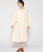 【クラウドナイン/cloudnine】のcloudnine/前後身頃小花柄刺しゅう入り 左肩ボタン開き フレアワンピース アイボリー|ID: prp329100004973463 ipo3291000000037290203