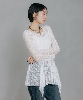 【ページボーイ/PAGEBOY】のイレヘムレイヤードワンピース 大人の最旬トレンドファッション＆コーディネート founy(ファウニー) ファッション Fashion レディースファッション Fashion for Women ワンピース Dresses トレンド Trend, Trending Now レース Lace, Lace Fabric |ID:prp329100004973470