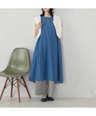 【コムサイズム/COMME CA ISM】のデニム ノースリーブアッパッパ ブルー|ID: prp329100004973480 ipo3291000000037290270