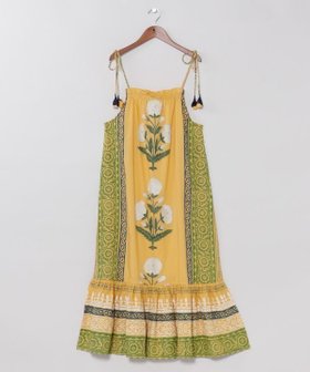 【アミナコレクション/Amina Collection】の【チャイハネ】ボヘブロキャミワンピース 大人の最旬トレンドファッション＆コーディネート founy(ファウニー) ファッション Fashion レディースファッション Fashion for Women ワンピース Dresses キャミソールワンピース Camisole Dresses インド Indian Textile ブロック Block, Solid Block Pattern プリント Print, Printed Pattern ボヘミアン Bohemian, Ethnic Style |ID:prp329100004973489