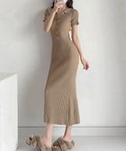 【ミニミニストア/miniministore】のポロニットワンピース 半袖 ロングワンピ 大人の最旬トレンドファッション＆コーディネート founy(ファウニー) ファッション Fashion レディースファッション Fashion for Women ワンピース Dresses ニットワンピース Knit Dresses アクリル Acrylic Material クラシカル Classical, Vintage-Inspired シンプル Simple, Minimal フロント Front, Front Design 半袖 Short Sleeve, Half Sleeve A/W・秋冬 Autumn/Winter S/S・春夏 SS, Spring/Summer, Warm Season 夏 Summer エレガント 上品 Elegant thumbnail モカ|ID: prp329100004973504 ipo3291000000037290368